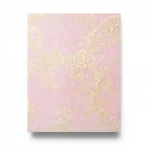 Italian Wall Covering, Pink Color, Length 10 m, Width 0.73 m, Model 25070
