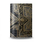 Vinyl Wallpaper Patterned Design 15.6m × 100cm Black Gold Gray