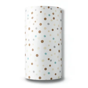 Vinyl Wall Decoration Youthful Design 10m×53cm White Brown Cyan