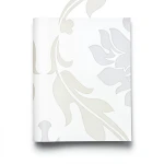 Vinyl Wallpaper Patterned Design 10 m x 53 cm White Beige Gray