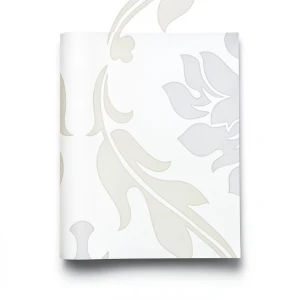 Vinyl Wallpaper Patterned Design 10 m x 53 cm White Beige Gray