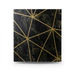 Patterned Wallpaper 15.6m×100cm Black with Gold
