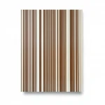 Striped Wall Decoration, Vinyl Sheath, Length 15.6m, Width 100cm, brown Color