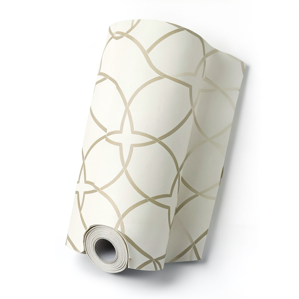 Patterned Wallpaper 15.6m×100cm Light and Dark Beige