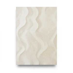 Wavy Wall Covering 15.6m x 106cm Beige Color
