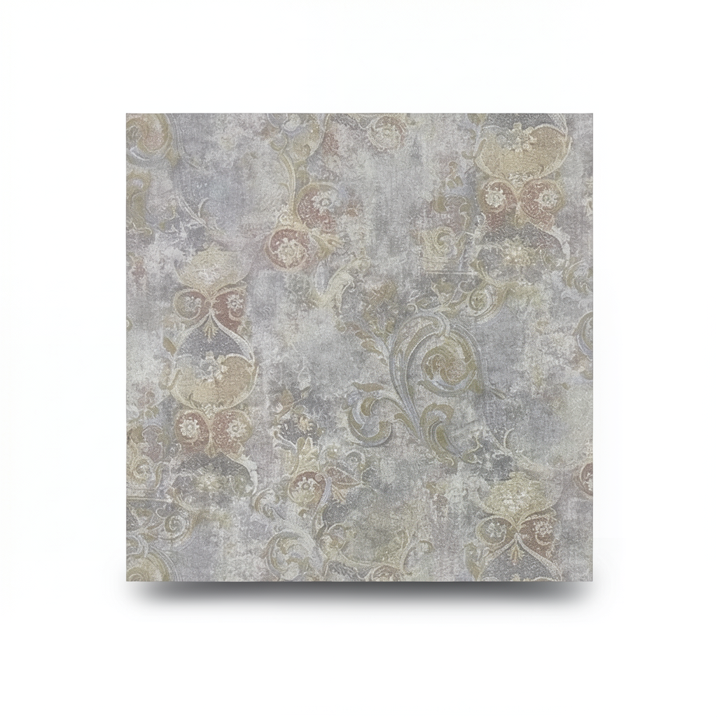 Italian Wallpaper Size 10m×1.06m, Gray with Beige Color, Model 82033