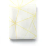 Patterned Wallpaper 15.6m×100cm Yellow and White