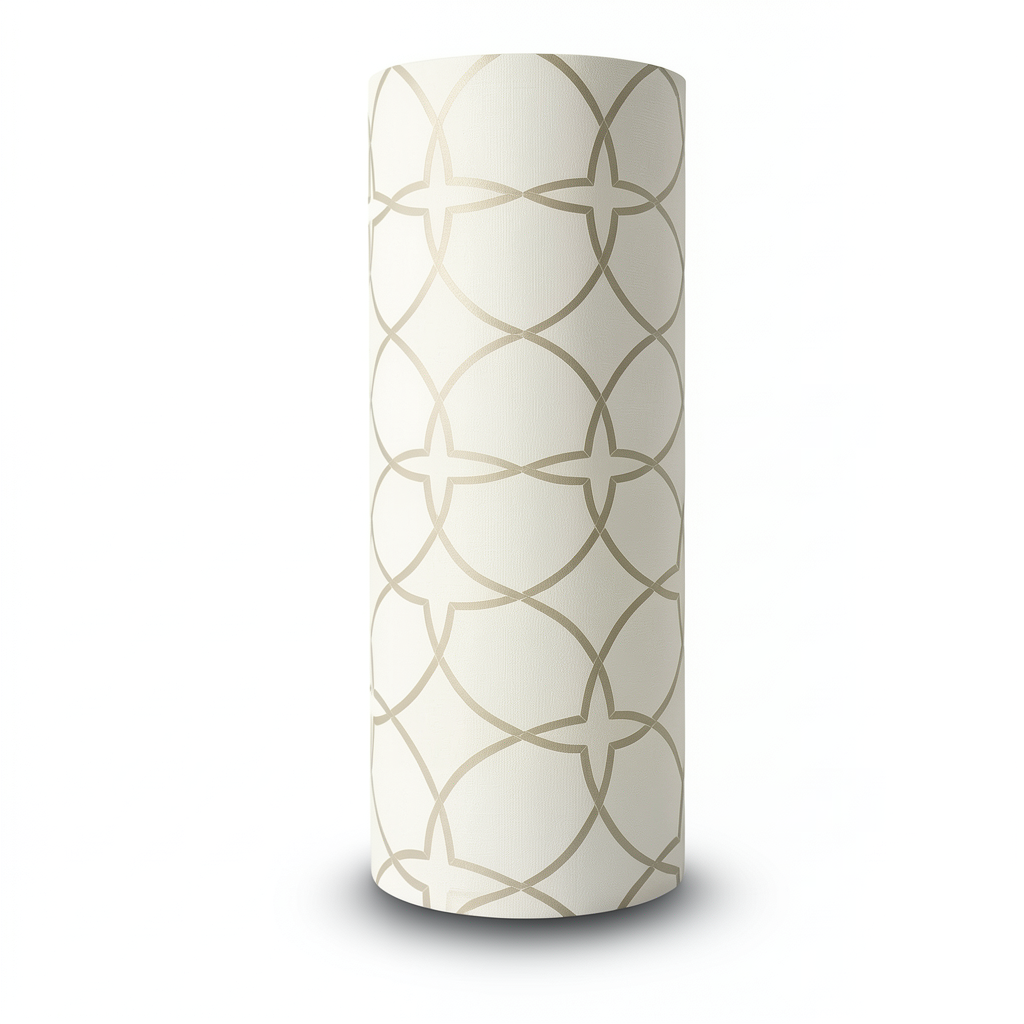 Patterned Wallpaper 15.6m×100cm Light and Dark Beige
