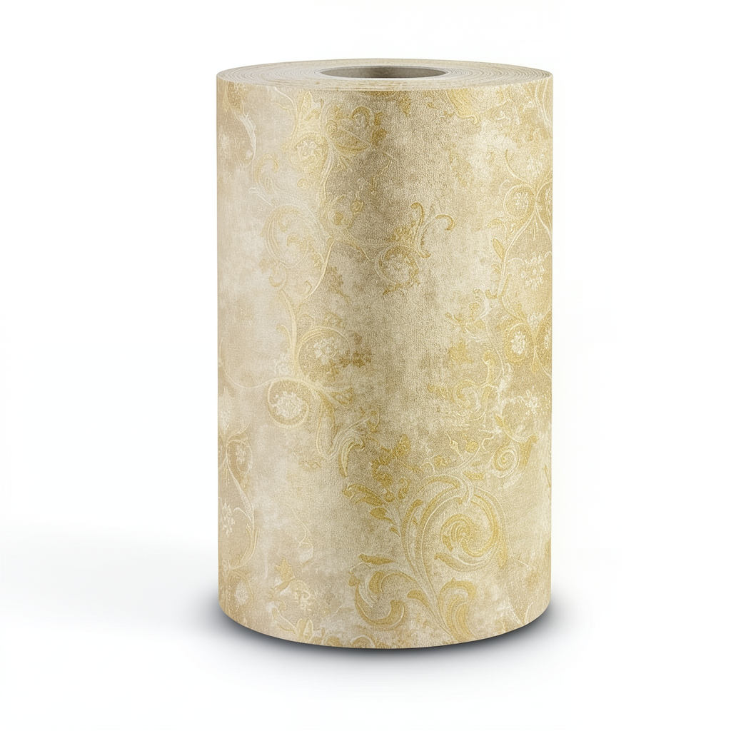 Italian Wallpaper 10m×1.06m Golden Color, Model 82034