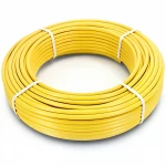 أنابيب HDPE الراجحي  PE 80 ضغط 8 بار قطر خارجي 63 مم سمك 5.8 مم لون أصفر 