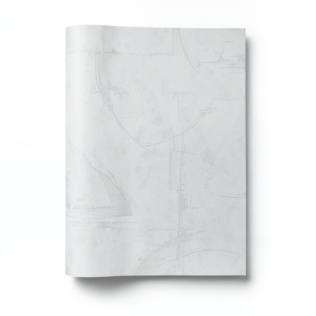 Wallpaper Patterned Design 15.6m x 100cm Light Gray