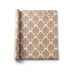 Patterned Wallpaper 15.6m×100cm Brown with White Patterns
