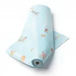 American wall Covering for youth and children, size 10 m x 0.53 m, light blue color, model GK8996 