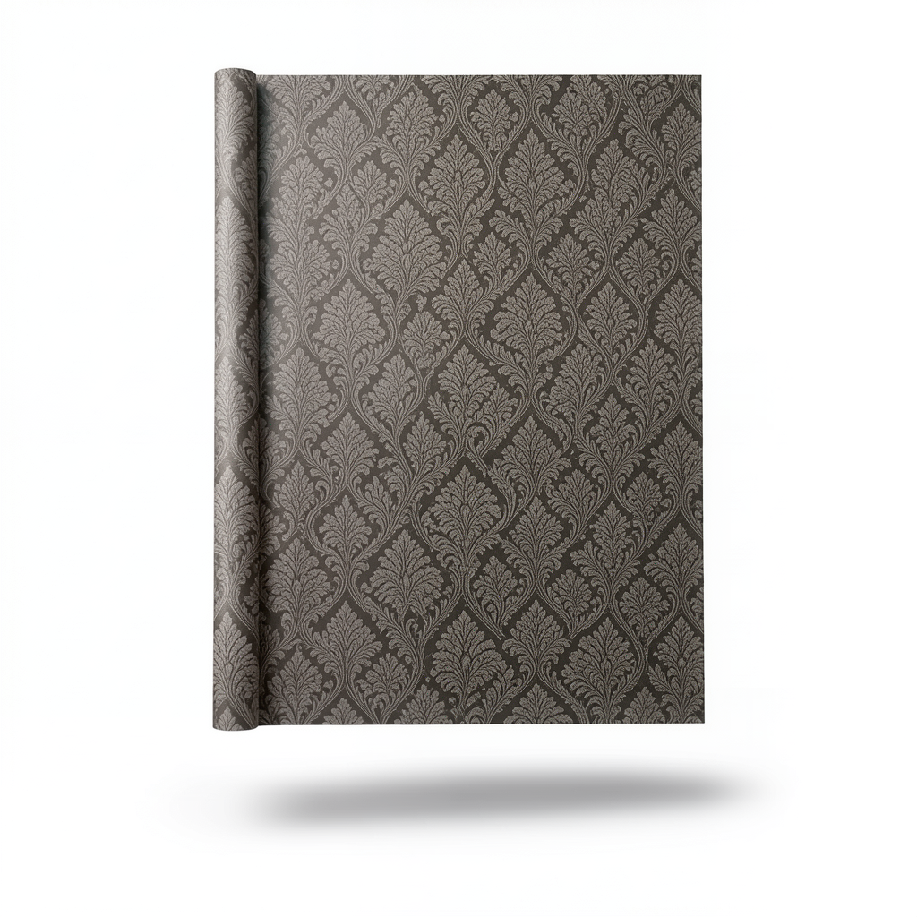 Patterned Wallpaper 15.6m×100cm Dark Beige Color