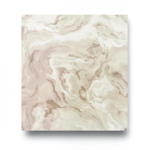 Wavy Wall Covering Beige with Brown, 15.6m Length, 106cm Width