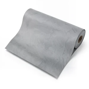 Vinyl Wallpaper Wavy Design 15.6m×106cm Gray Color