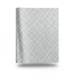 Patterned Wallpaper 15.6m×100cm Gray with Off White Pattern