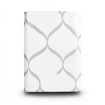 Vinyl Wallpaper Patterned Design 15.6 m x 100 cm White Gray