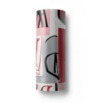 Vinyl Wallpaper Youthful Design 10m×53cm Red Black Gray