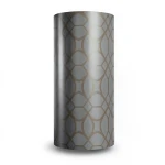 Vinyl Wallpaper Patterned Design 15.6m × 100 cm Brown with Gray