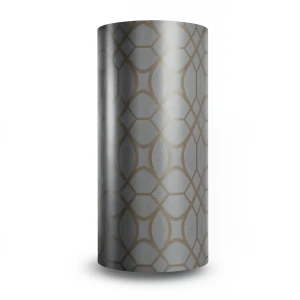 Vinyl Wallpaper Patterned Design 15.6m × 100 cm Brown with Gray
