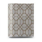 Vinyl Wallpaper Patterned Design 15.6m × 100 cm Brown with Gray