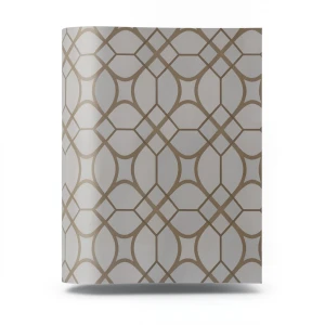 Vinyl Wallpaper Patterned Design 15.6m × 100 cm Brown with Gray