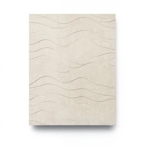 Wavy Wall Covering 15.6m x 106cm Beige Color