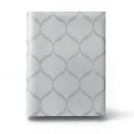 Vinyl Wallpaper Patterned Design 15.6m x 100 cm Gray