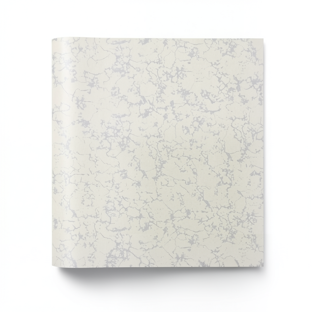 Patterned Wallpaper 15.6m x 100cm Light Beige with Gray Veins