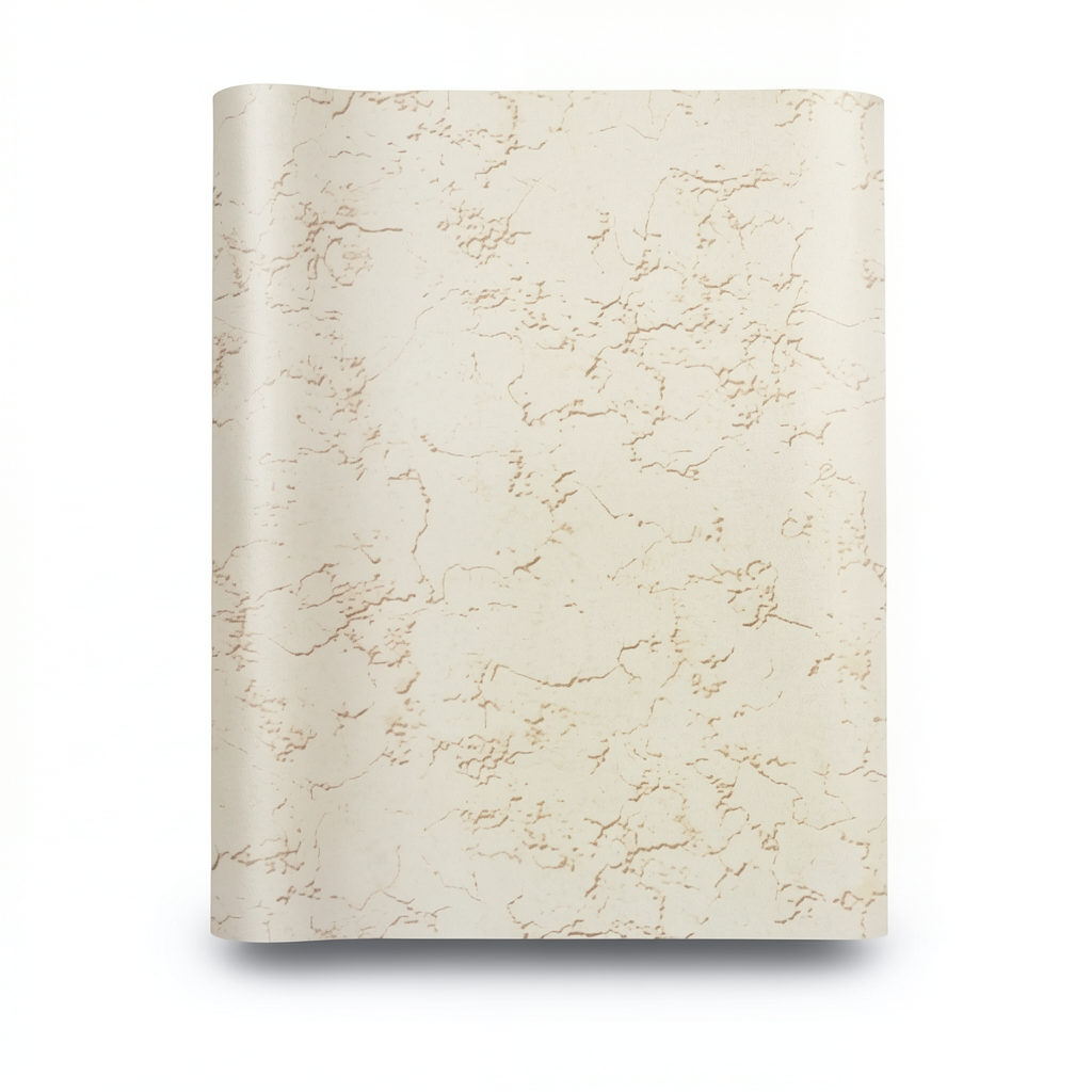 Patterned Wallpaper 15.6m×100cm Beige with Brown Veins
