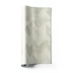 Vinyl Wall Decoration Wavy Design 15.6m×106cm Light Beige