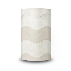 Wavy Wallpaper Light Beige, 15.6m Length, 106cm Width