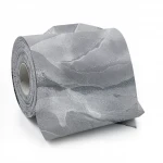 Classic Wall Covering, Vinyl Sheath, Length 15.6m, Width 106cm, Gray with black and white Color