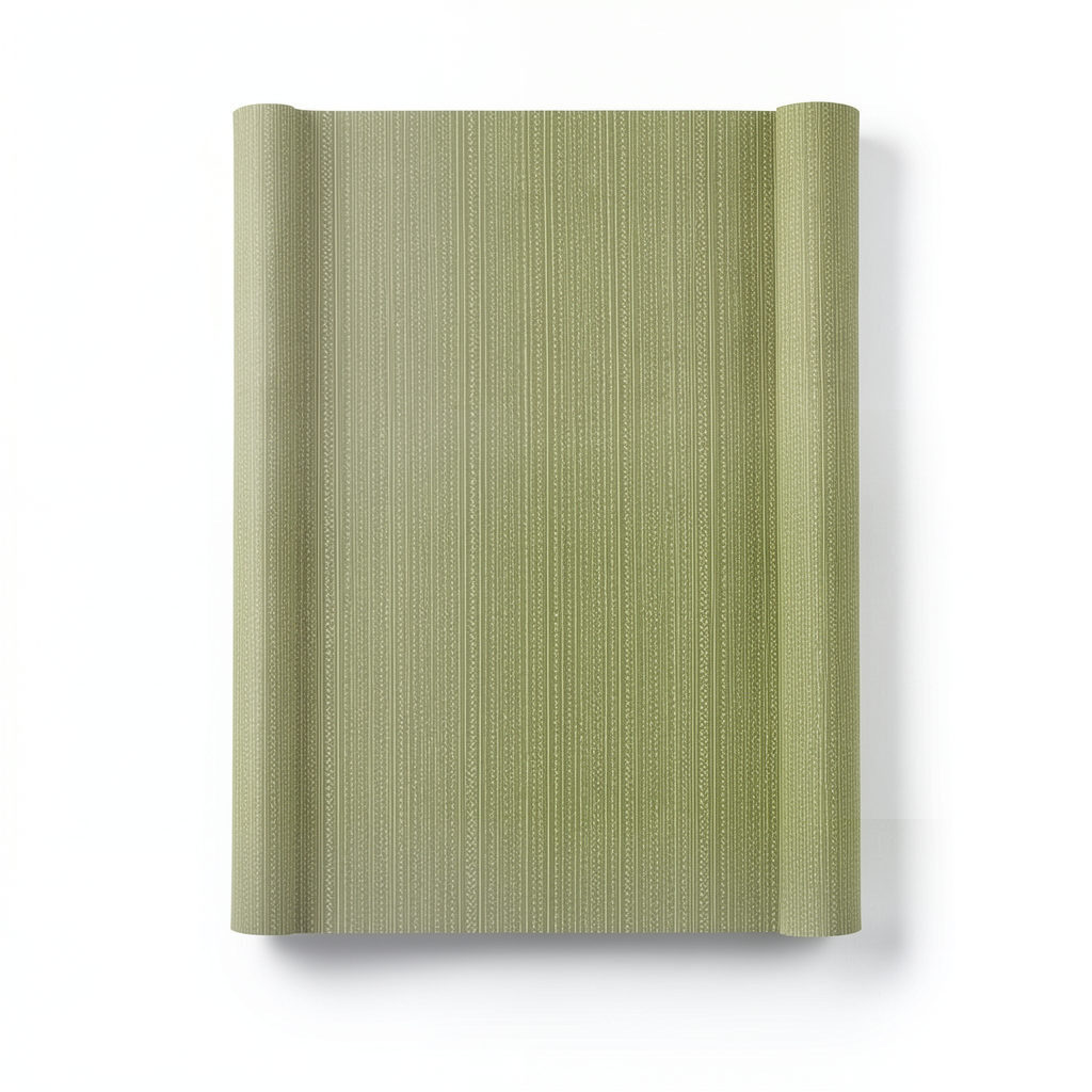 Striped Wallpaper 15.6m x 106cm Olive Green
