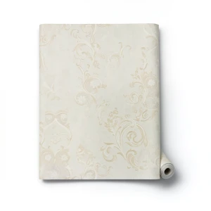 Italian Wallpaper Size 10m×1.06m, Light Beige Color, Model 82040