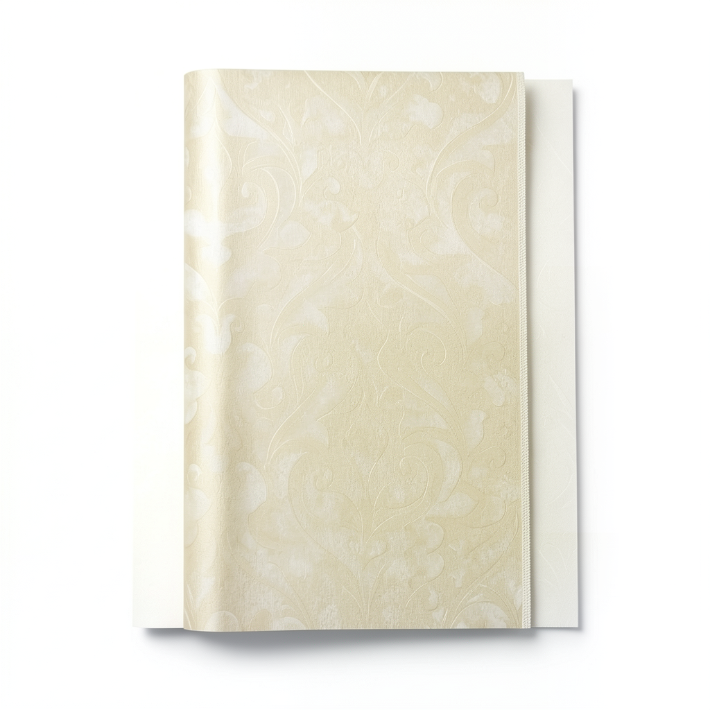 Floral Wallpaper 15.6m Length x 106cm Width, Light Gold