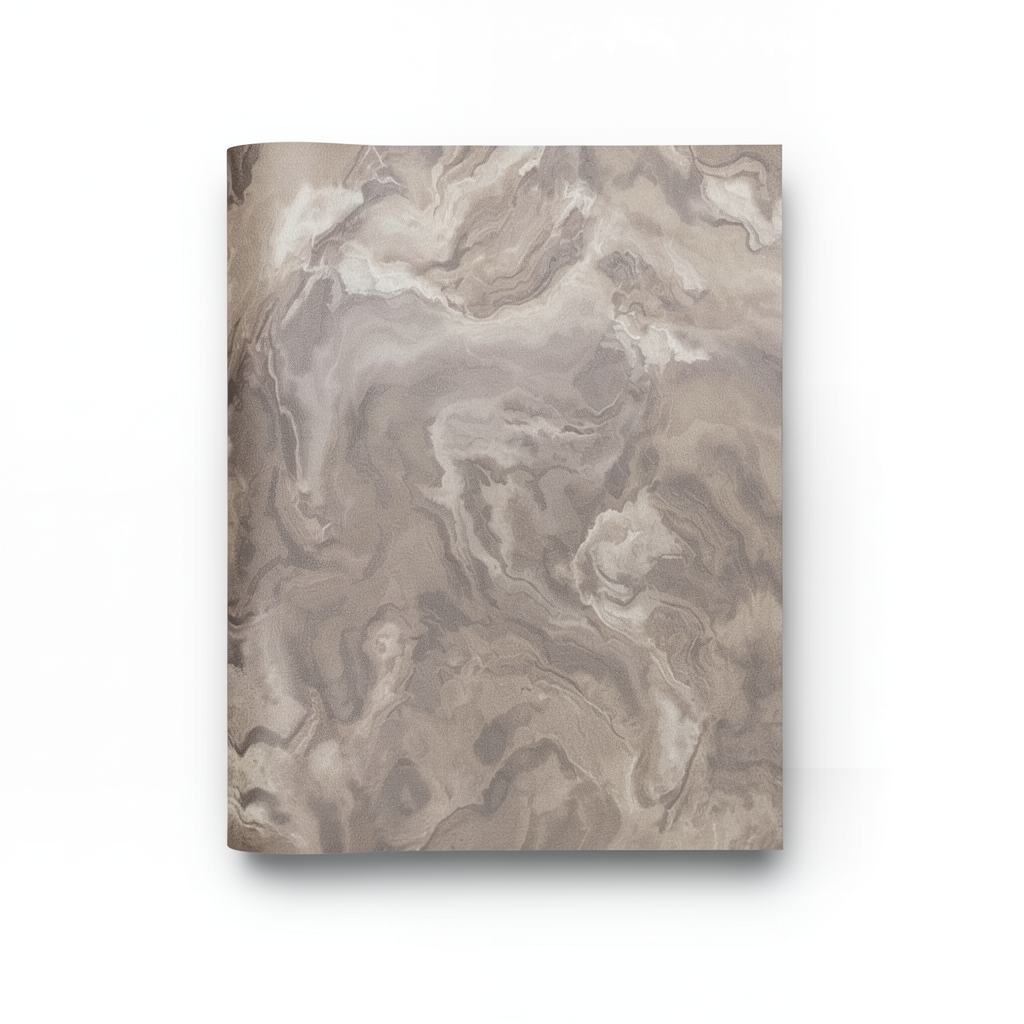 Wavy Wallpaper 15.6m x 106cm Brown Color