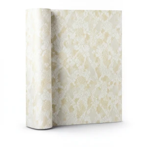 Vinyl Wallpaper Patterned Design 15.6m × 100 cm Beige