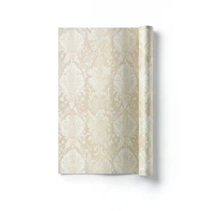 Vinyl Wallpaper Patterned Design 15.6m × 100cm Beige