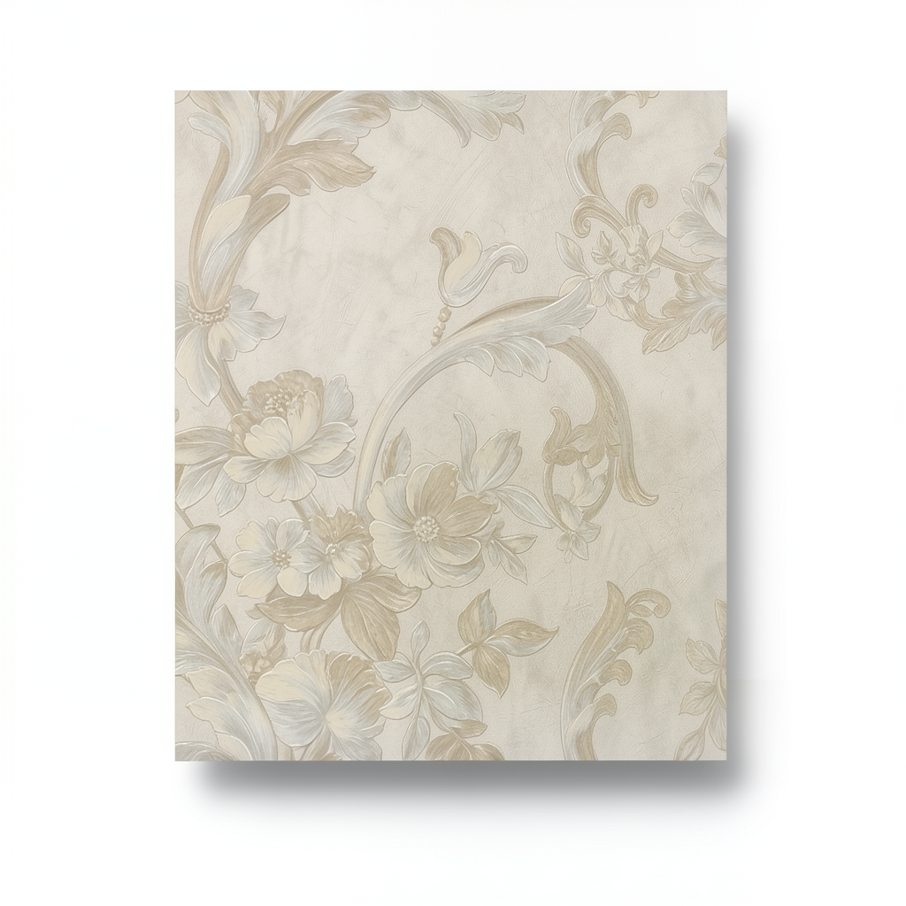 Classic Wallpaper 10m×1.06m Beige Color, Model 83033