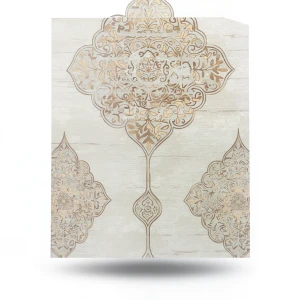ورق جدران فينيل تصميم نقشات 15.6 م×100 سم بيج بنية