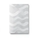 Vinyl Wall Decoration Wavy Design 15.6m×106cm Light Gray
