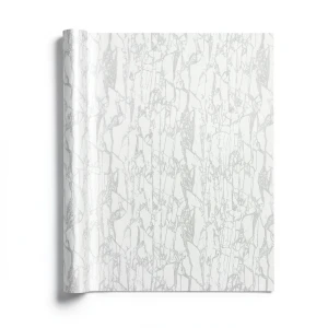Vinyl Wallpaper Pattern Design 15.6m × 100 cm Off-White Gray Veins