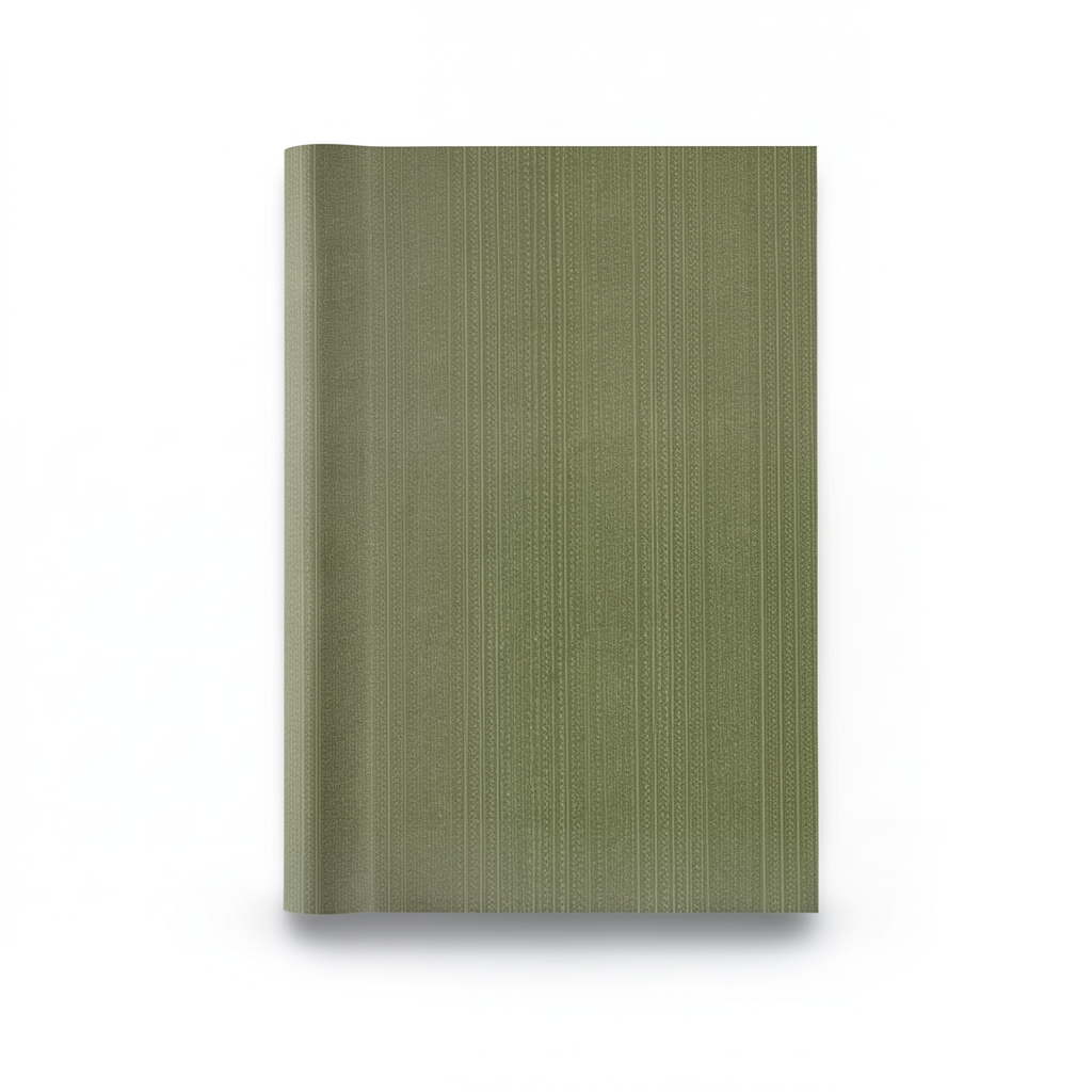 Striped Wallpaper 15.6m x 106cm Olive Green