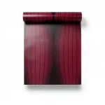 Classic Wallpaper, Vinyl Sheath, Length 10m, Width 53cm, red and black Color 