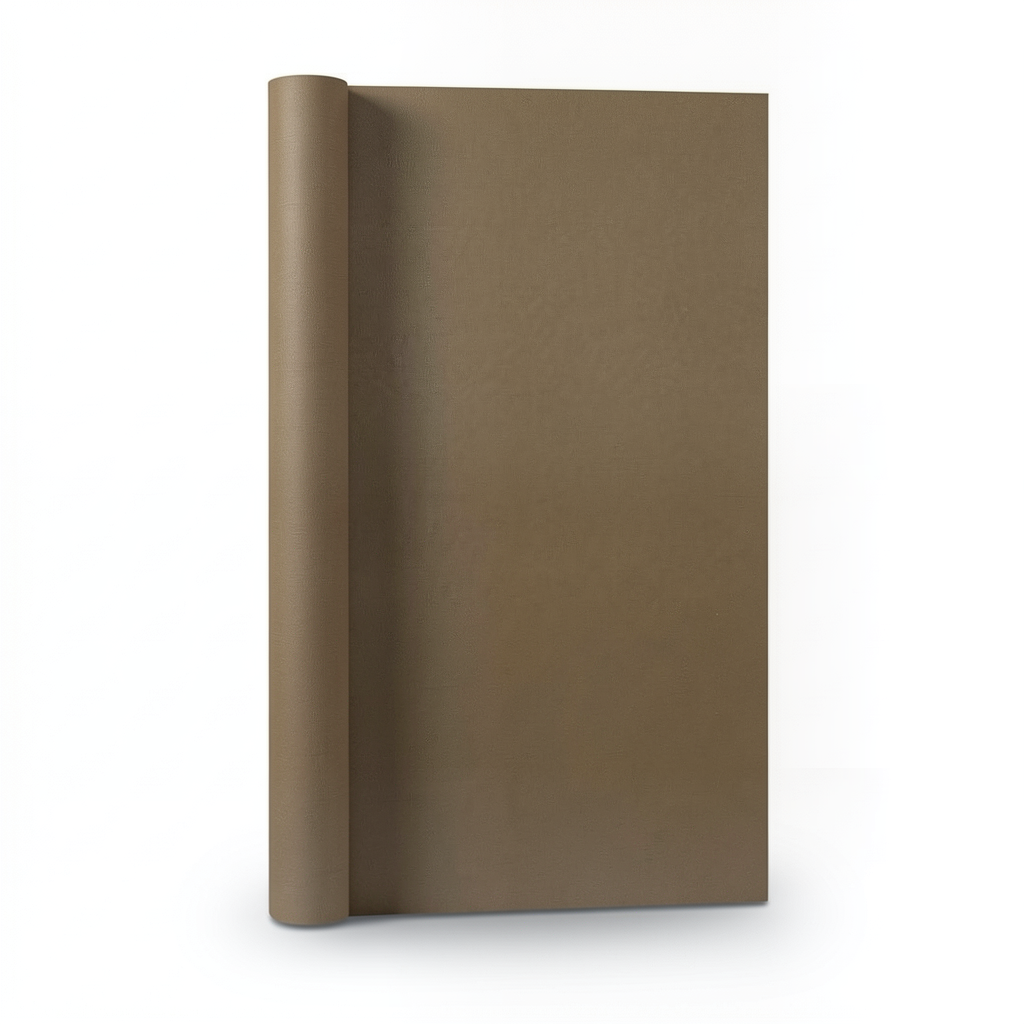 Plain Wallpaper Brown Color Size 15.6 m x 100 cm