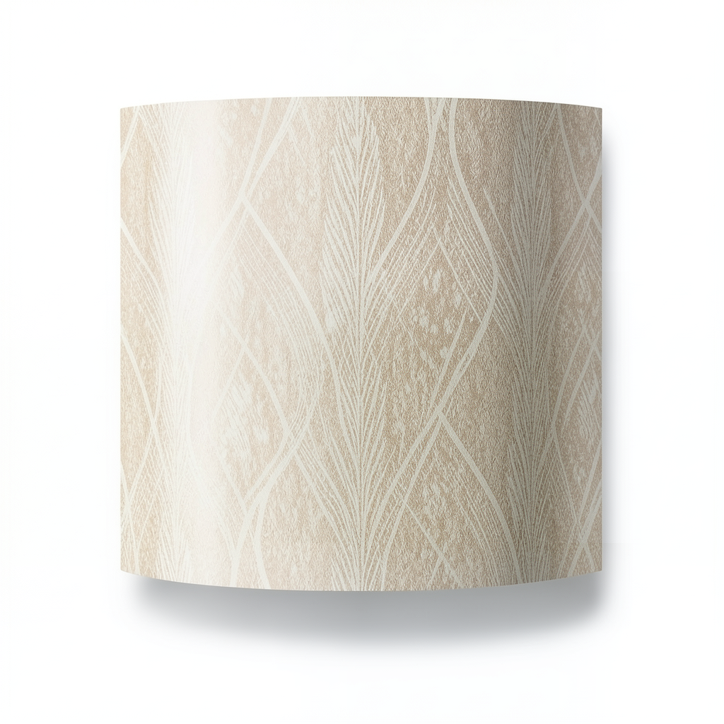 Vinyl Wallpaper Patterned Design 15.6m × 100 cm Beige