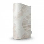 Classic Wallpaper, Vinyl Sheath, Length 10m, Width 53cm, light brown with snowy white Color 