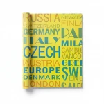 Youthful Wallpaper, yellow with blue and green Color, Length 15.6m, Width 106cm 